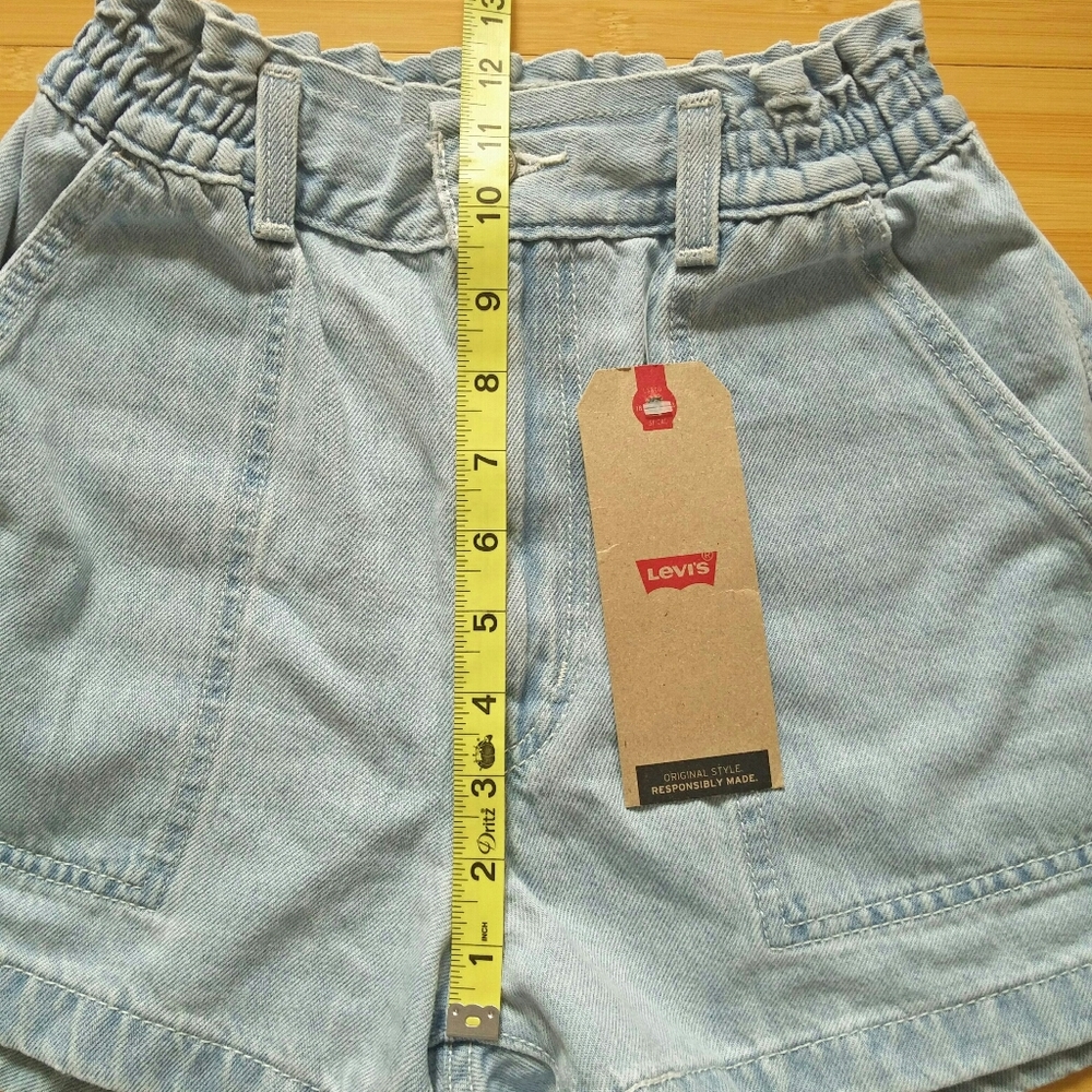 -NWT- Levi's High Waisted A Line Shorts 24 - Picture 13 of 14